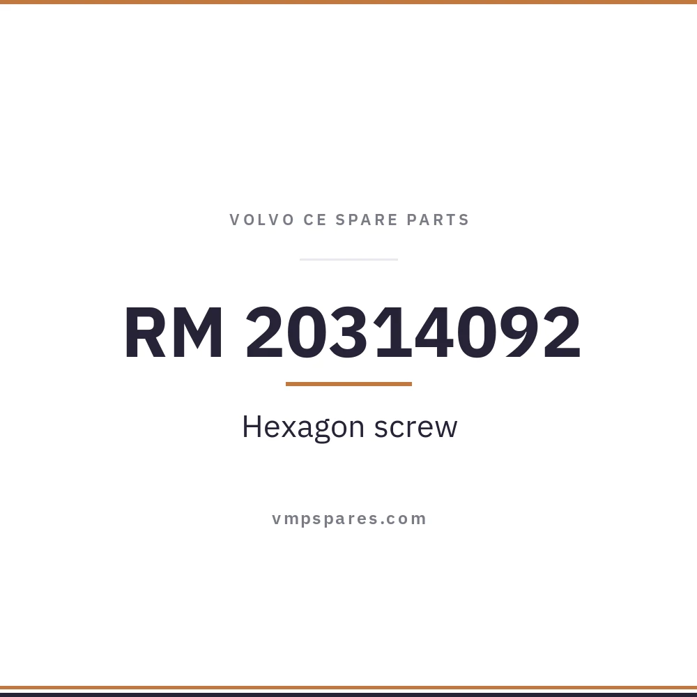 RM 20314092 – Hexagon screw