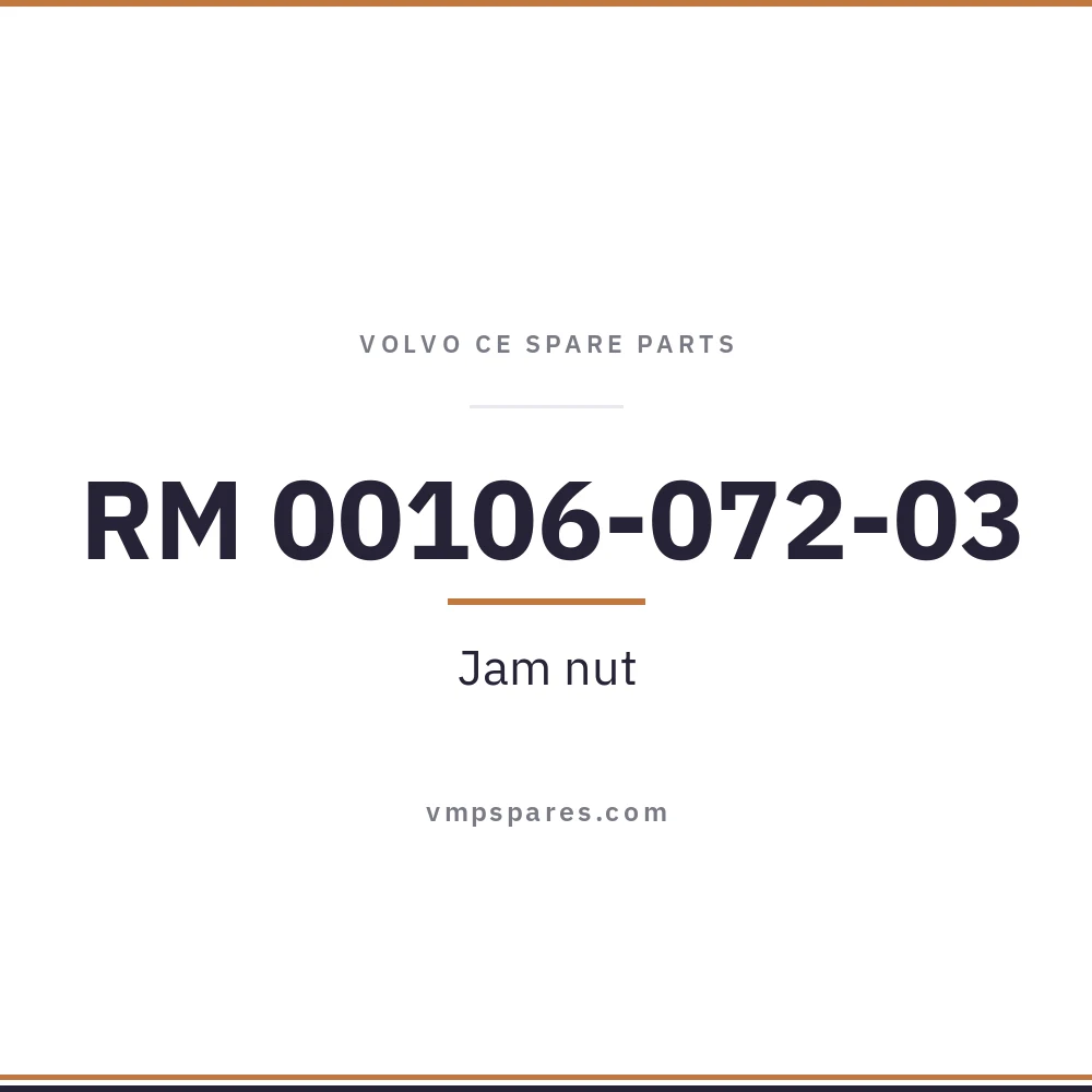 RM 00106-072-03 – Jam nut