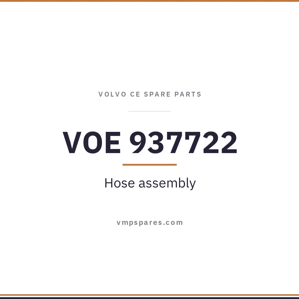 VOE 937722 – Hose assembly