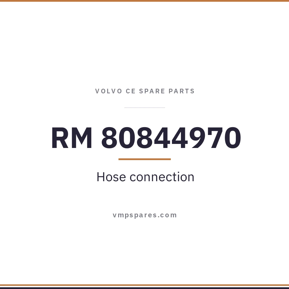 RM 80844970 – Hose connection