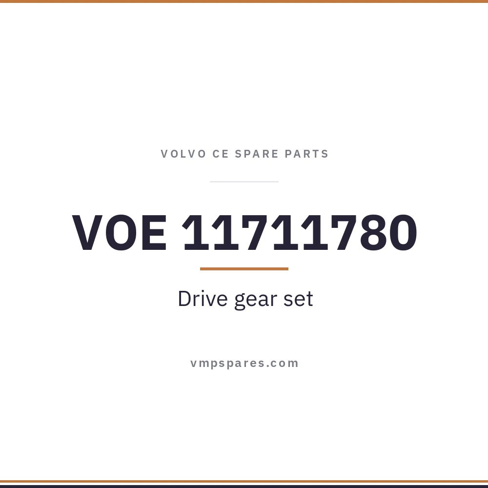 VOE 11711780 – Drive gear set