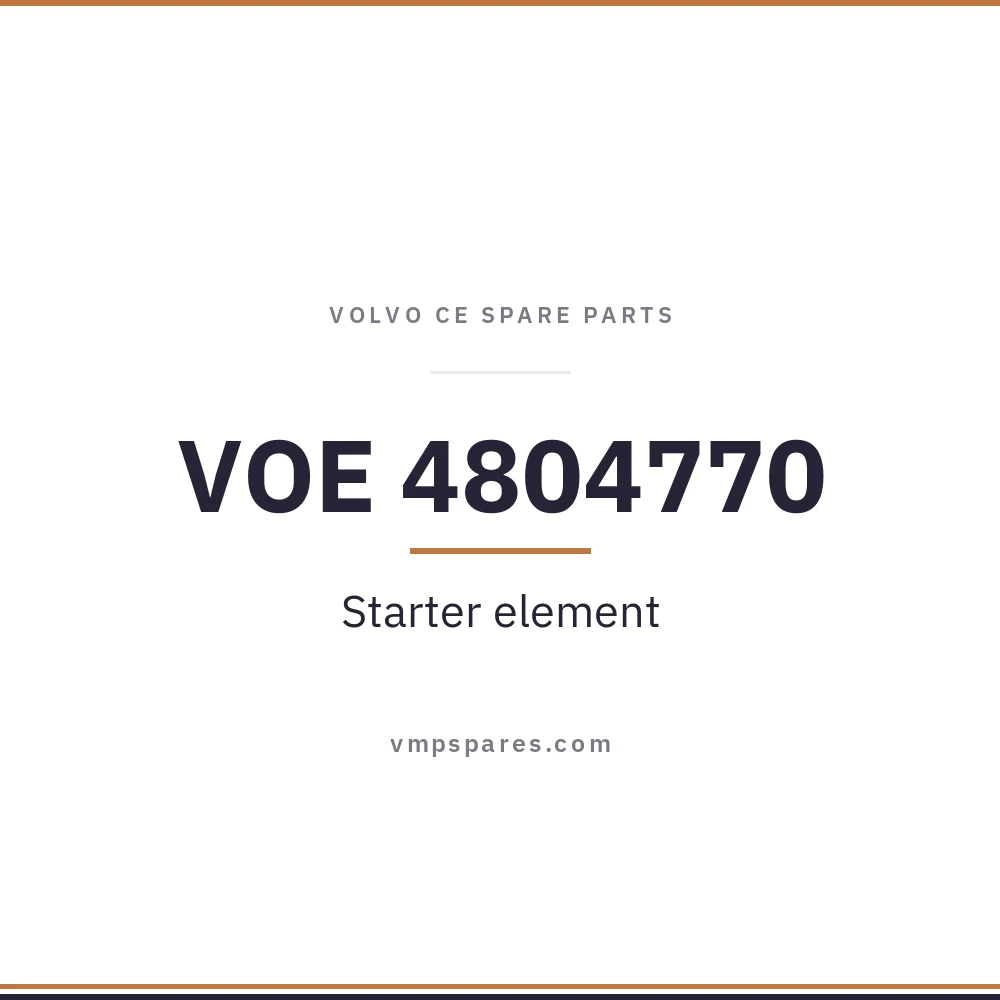 VOE 4804770 – Starter element