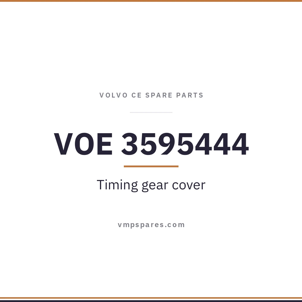 VOE 3595444 – Timing gear cover