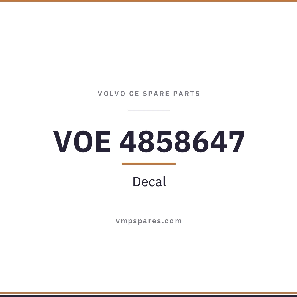 VOE 4858647 – Decal