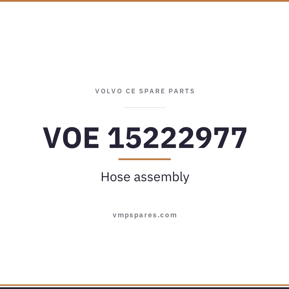 VOE 15222977 – Hose assembly