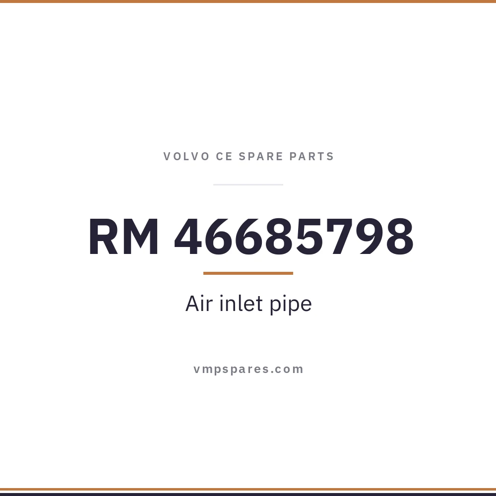 RM 46685798 – Air inlet pipe