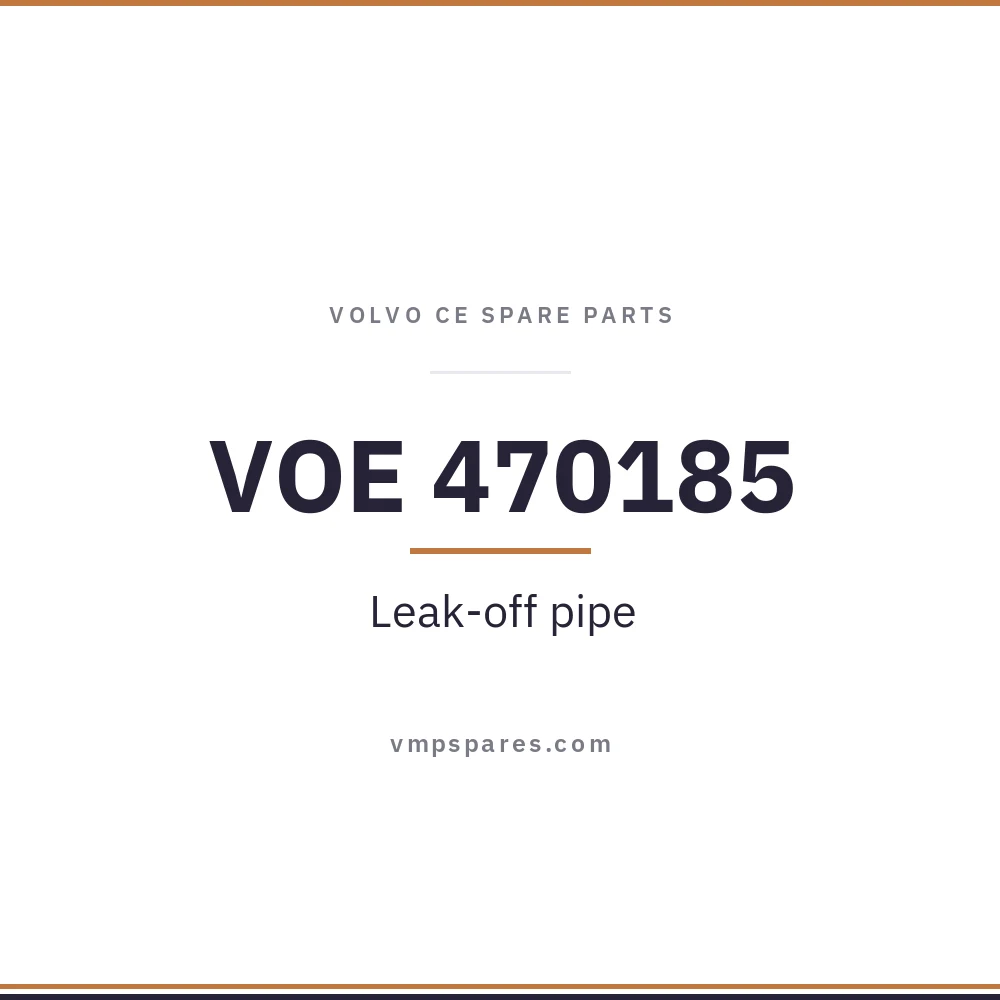 VOE 470185 – Leak-off pipe