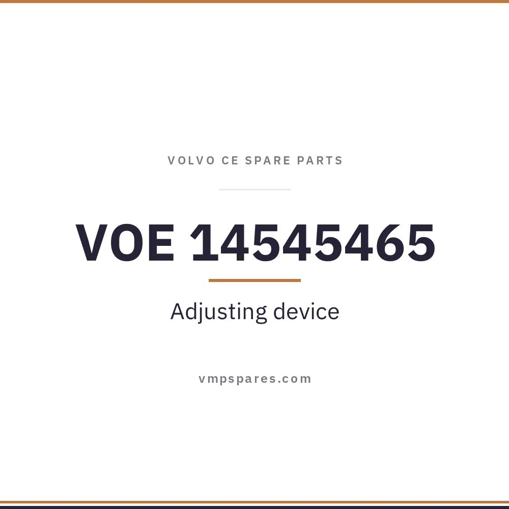 VOE 14545465 – Adjusting device