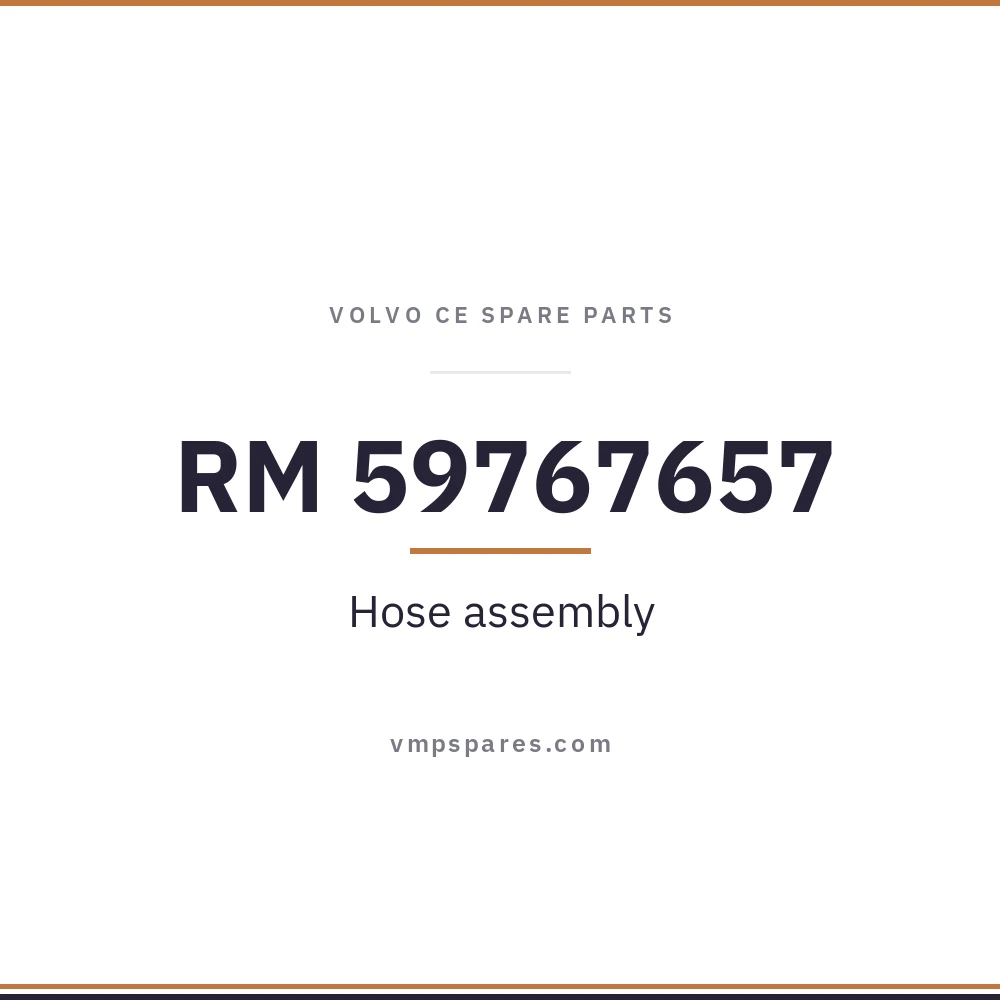 RM 59767657 – Hose assembly