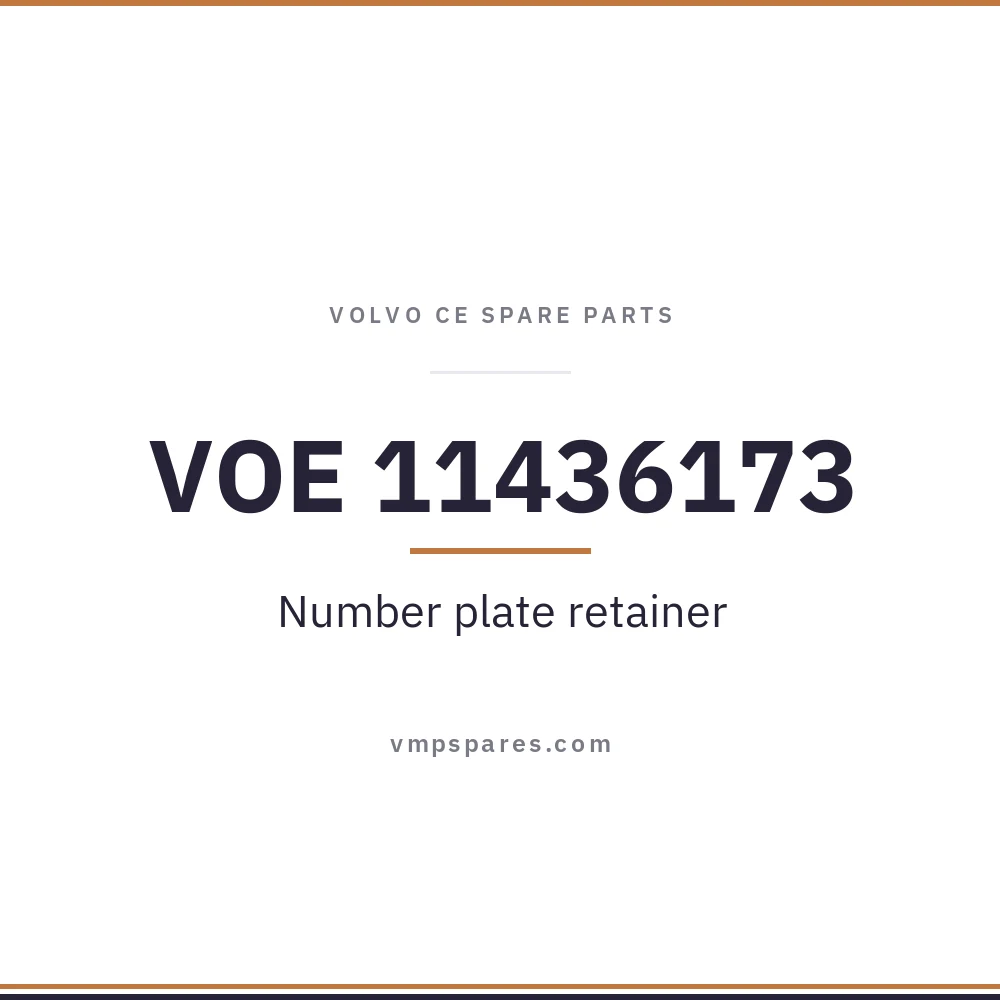 VOE 11436173 – Number plate retainer