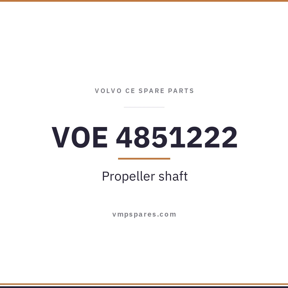 VOE 4851222 – Propeller shaft