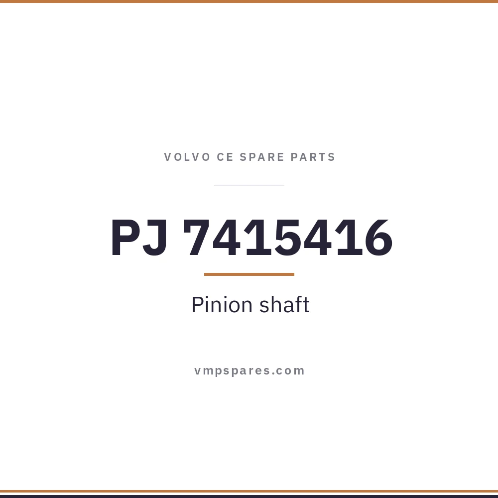 PJ 7415416 – Pinion shaft
