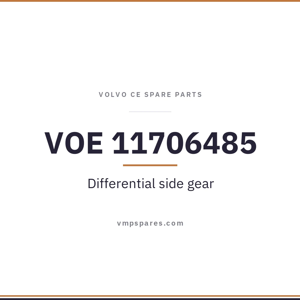 VOE 11706485 – Differential side gear