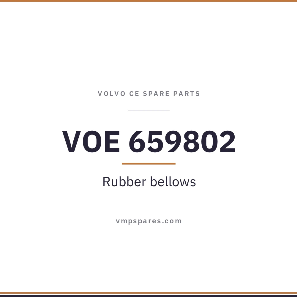 VOE 659802 – Rubber bellows
