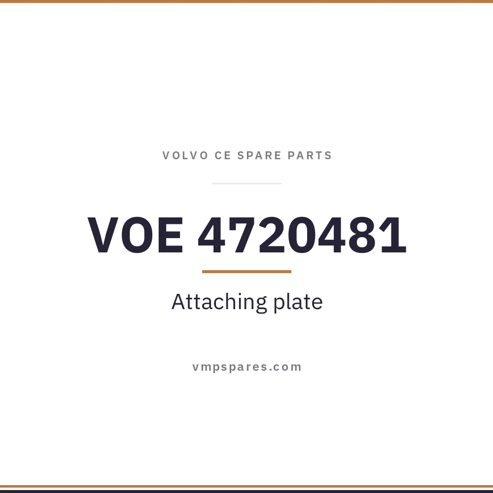 VOE 4720481 – Attaching plate