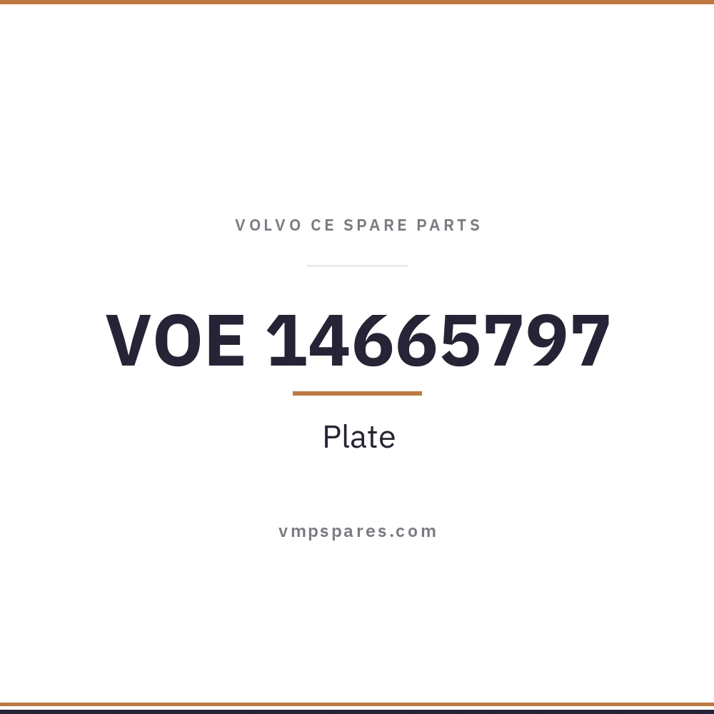 VOE 14665797 – Plate