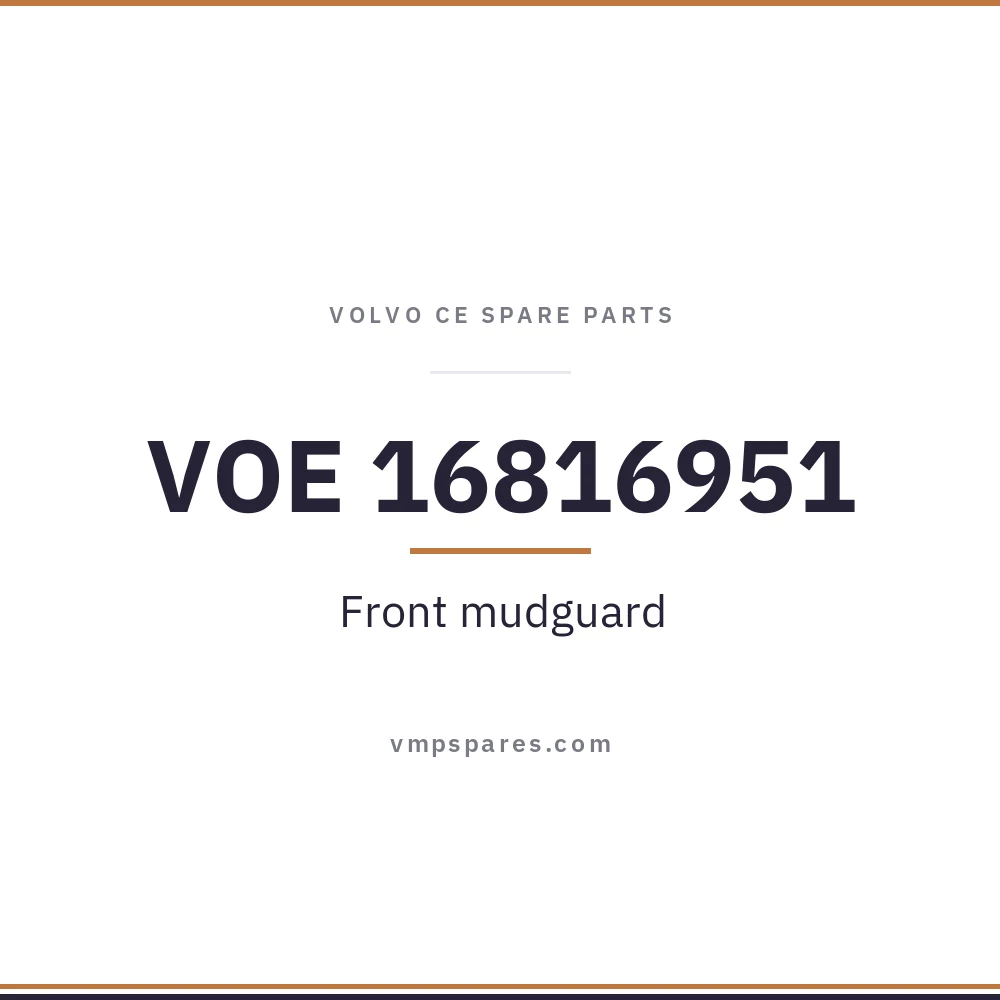 VOE 16816951 – Front mudguard