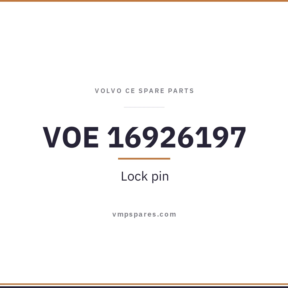 VOE 16926197 – Lock pin