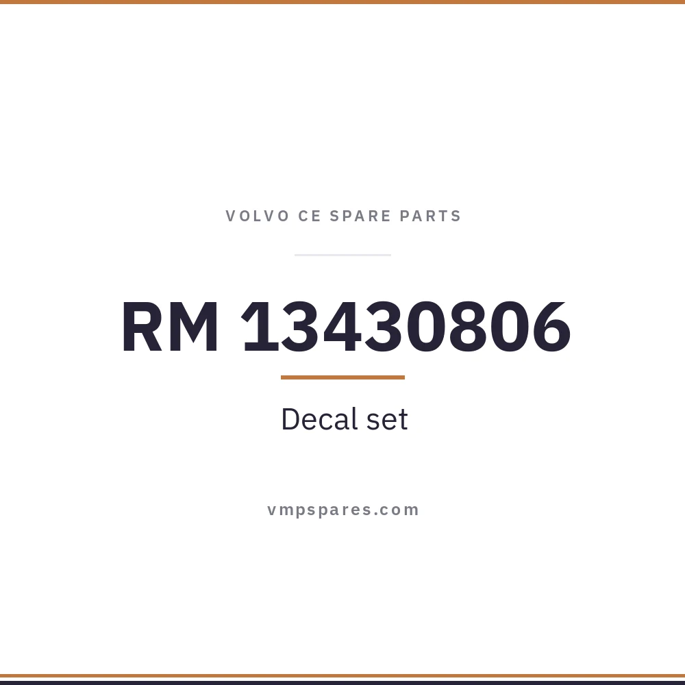 RM 13430806 – Decal set