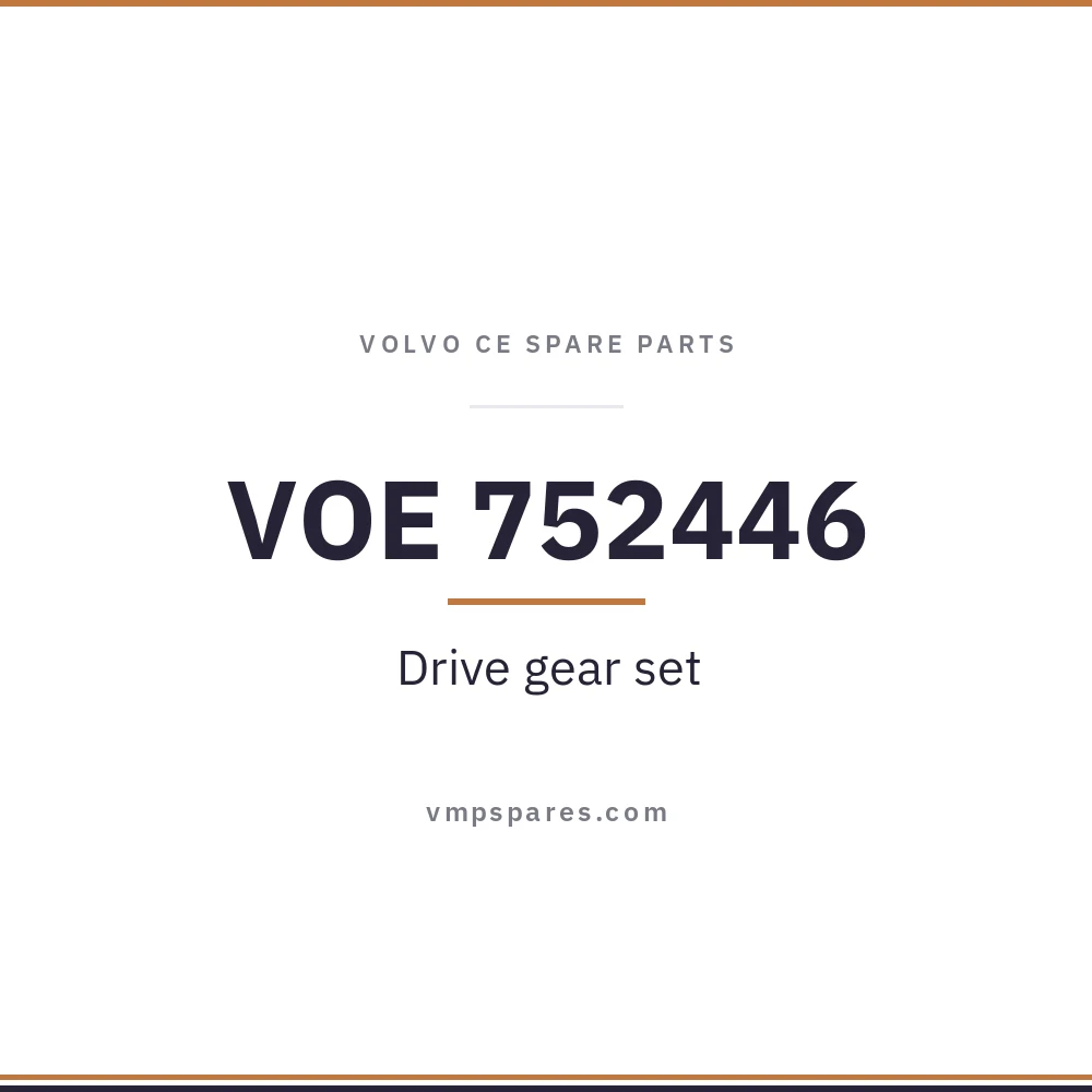 VOE 752446 – Drive gear set
