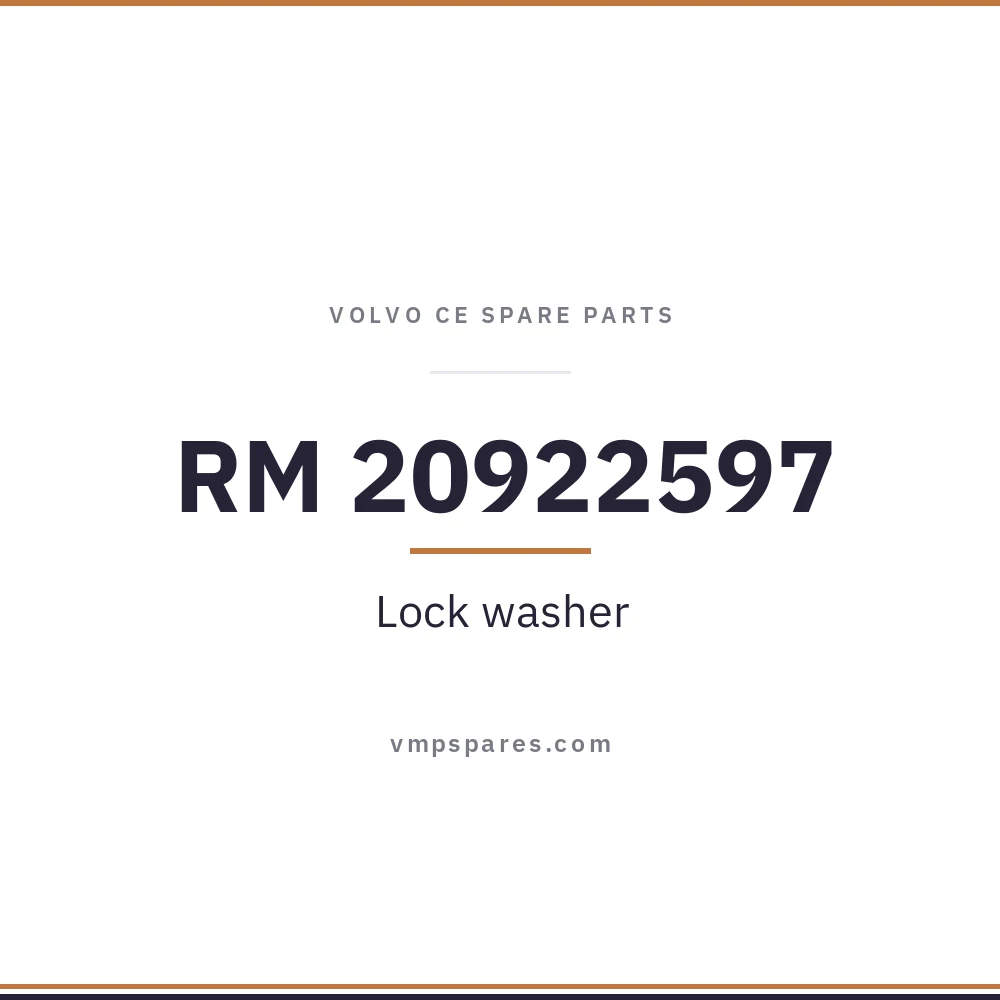 RM 20922597 – Lock washer