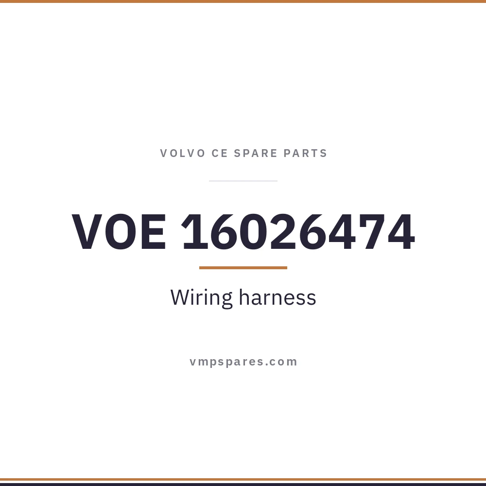 VOE 16026474 – Wiring harness