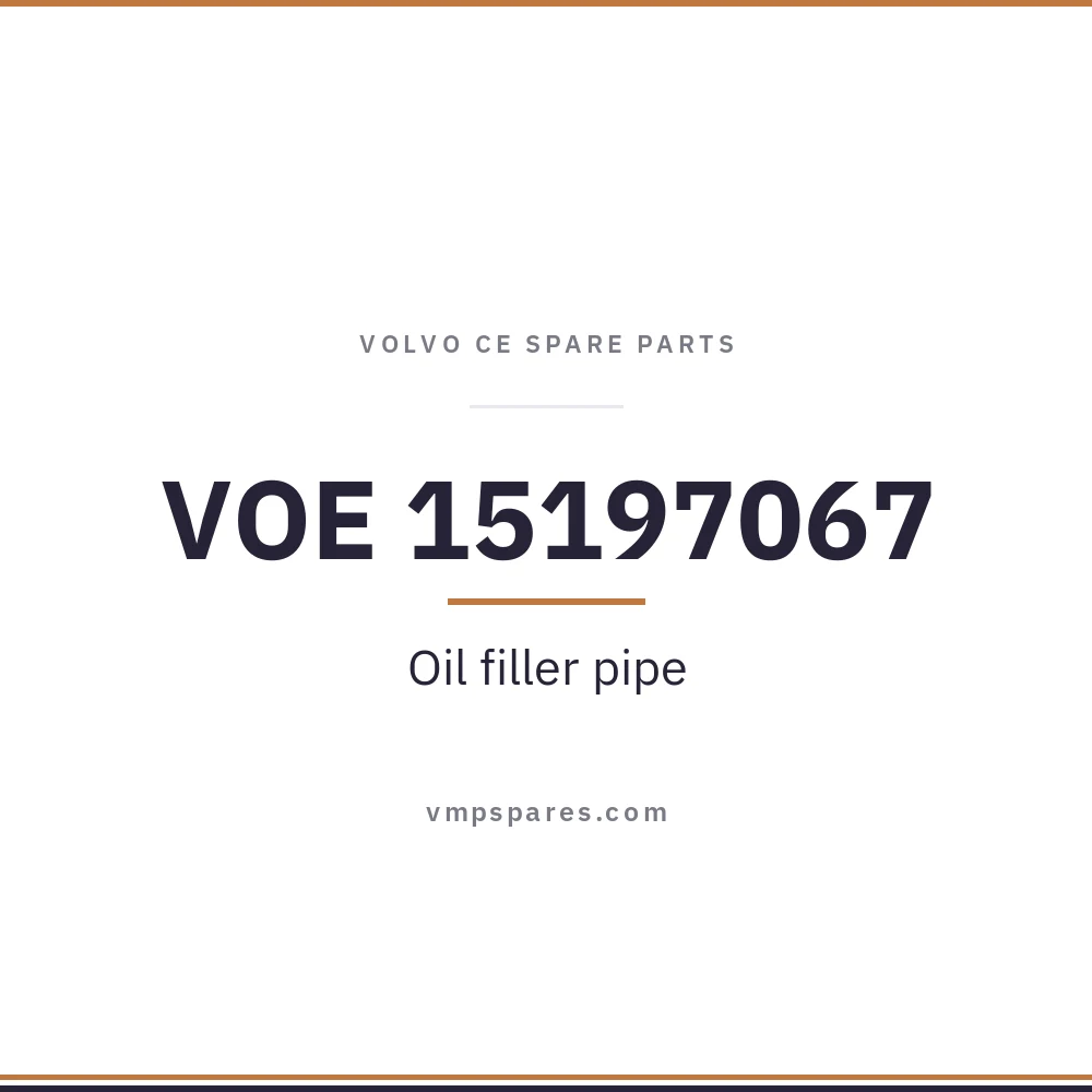 VOE 15197067 – Oil filler pipe