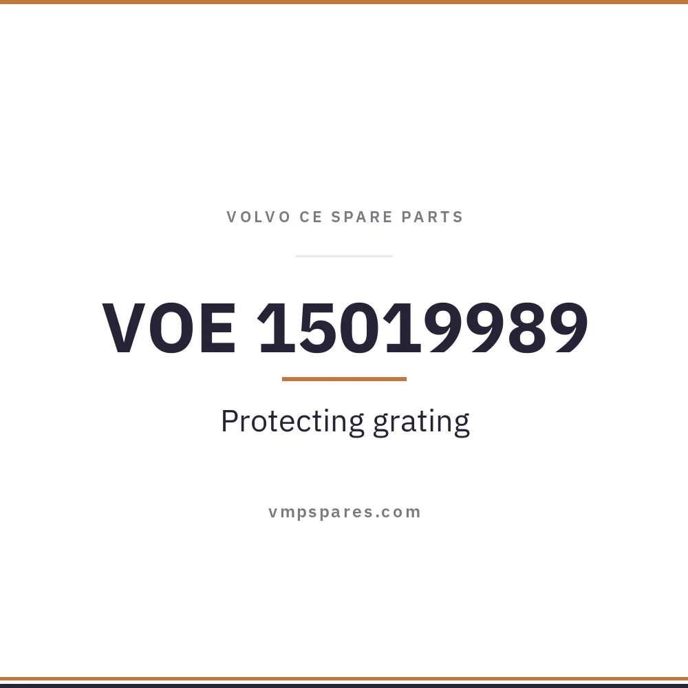 VOE 15019989 – Protecting grating