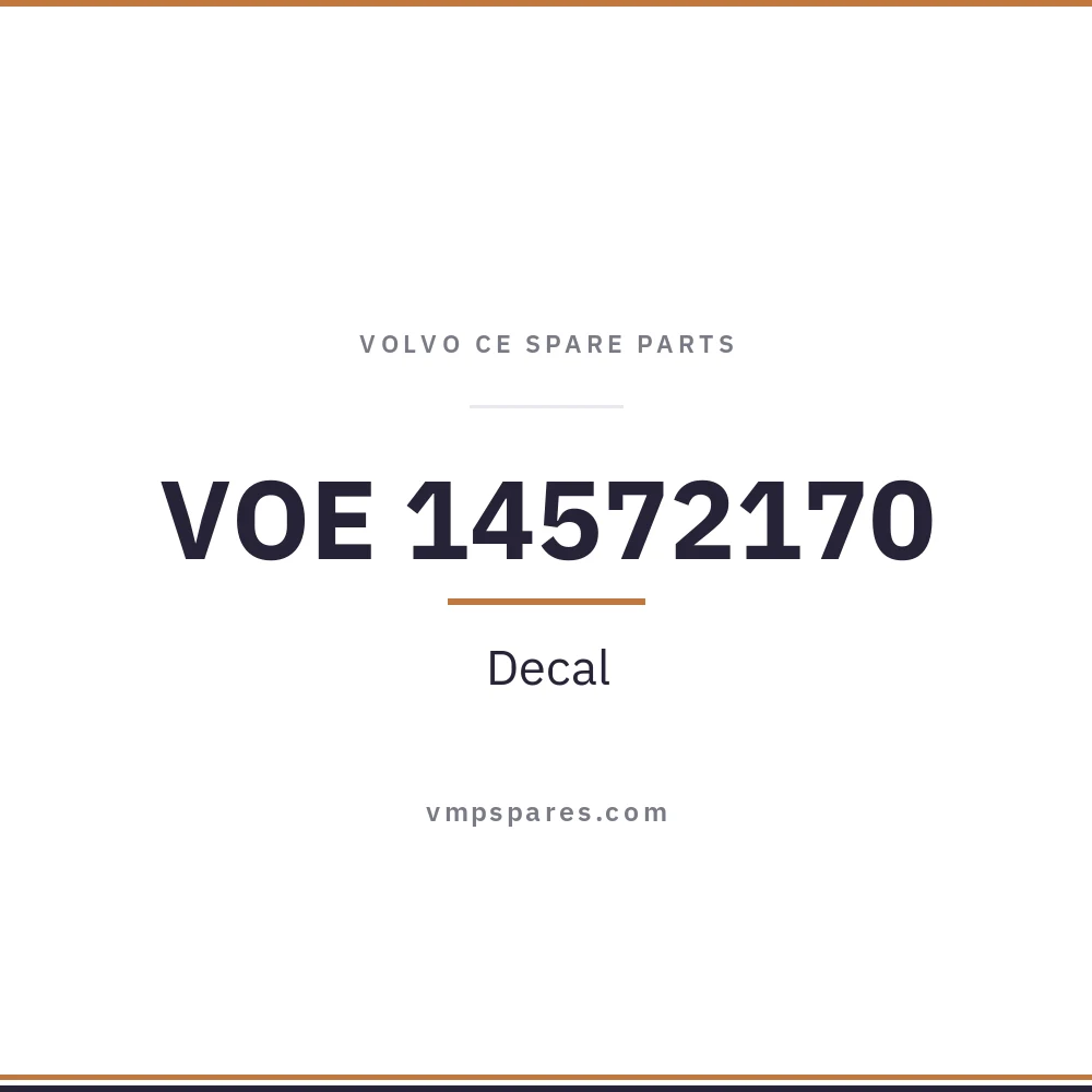 VOE 14572170 – Decal