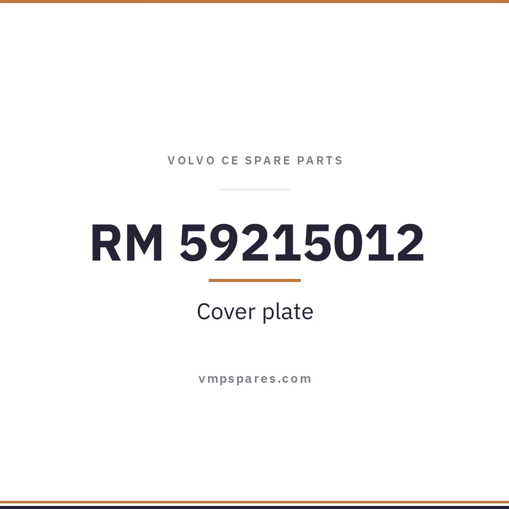 RM 59215012 – Cover plate