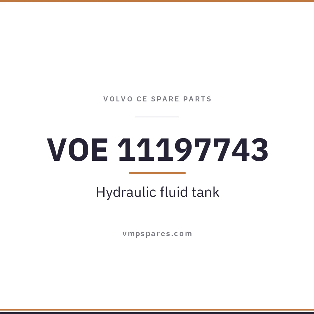 VOE 11197743 – Hydraulic fluid tank