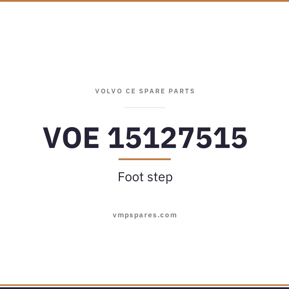 VOE 15127515 – Foot step