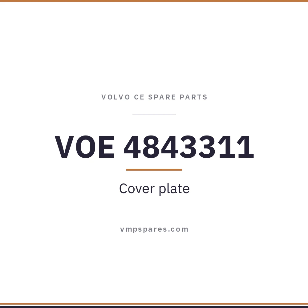 VOE 4843311 – Cover plate