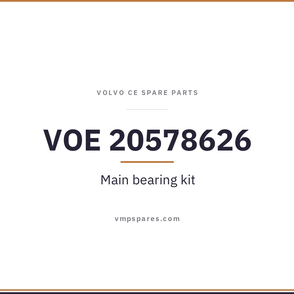 VOE 20578626 – Main bearing kit