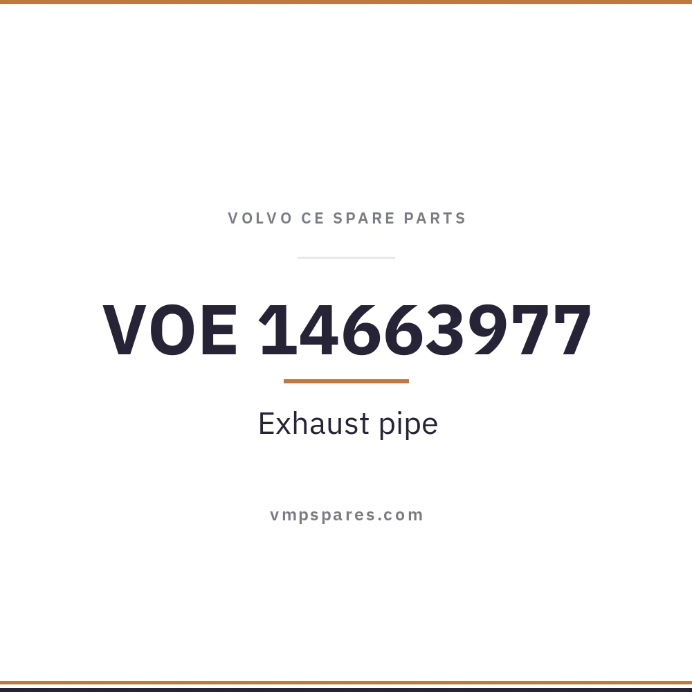 VOE 14663977 – Exhaust pipe
