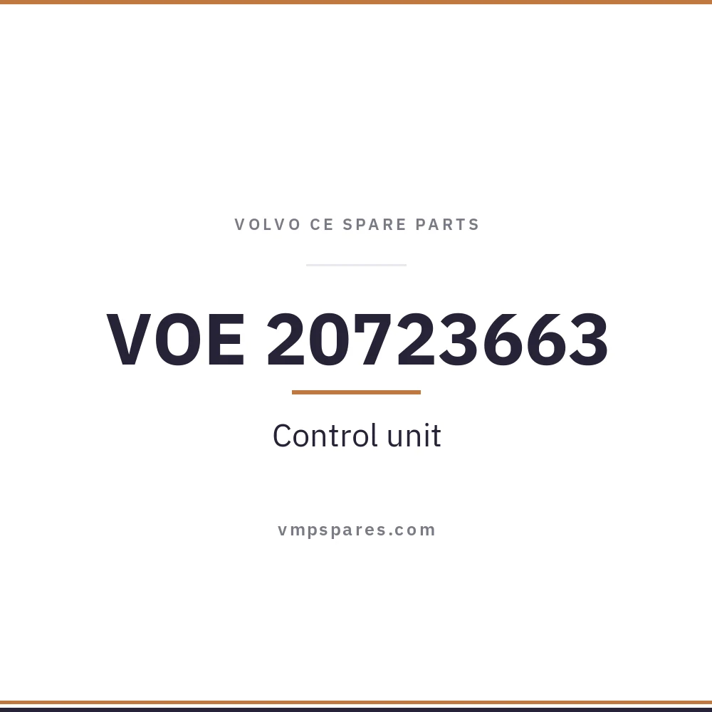VOE 20723663 – Control unit