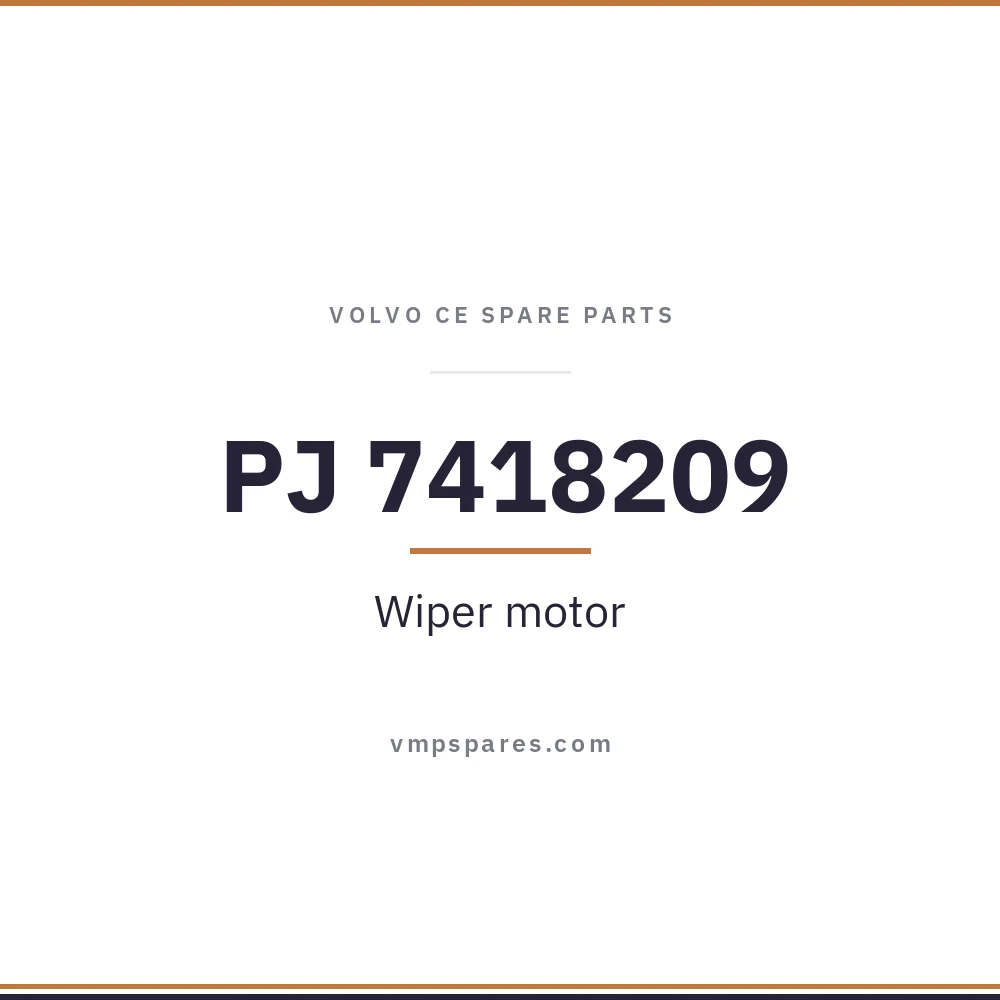 PJ 7418209 – Wiper motor