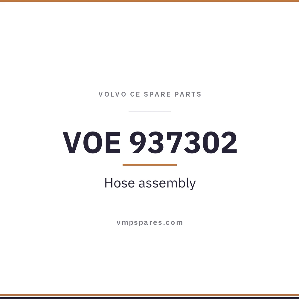 VOE 937302 – Hose assembly