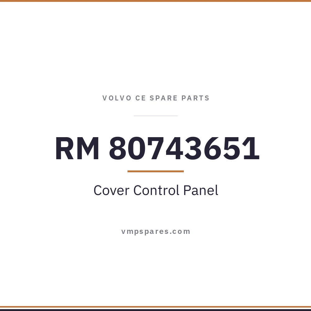 RM 80743651 – Cover Control Panel
