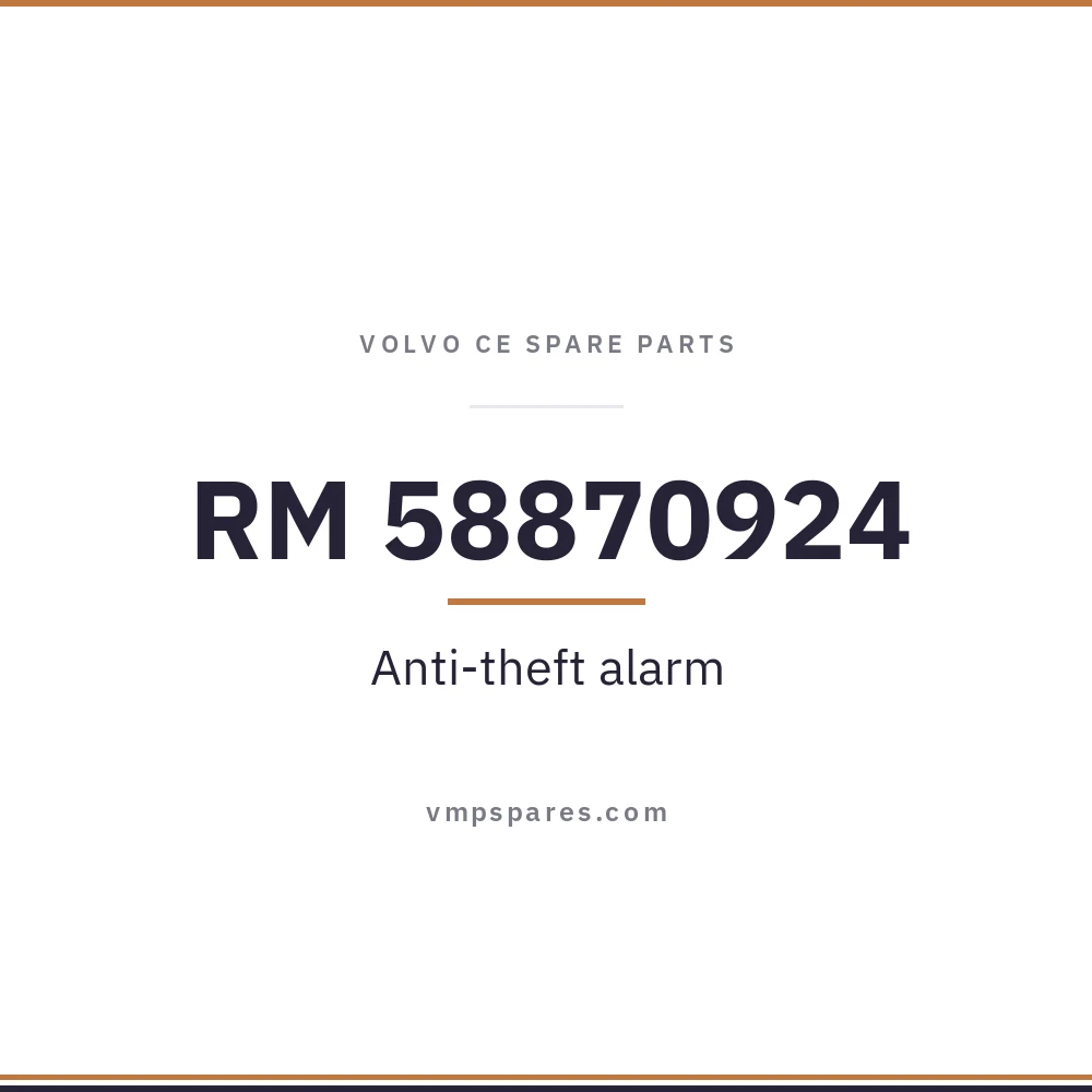 RM 58870924 – Anti-theft alarm