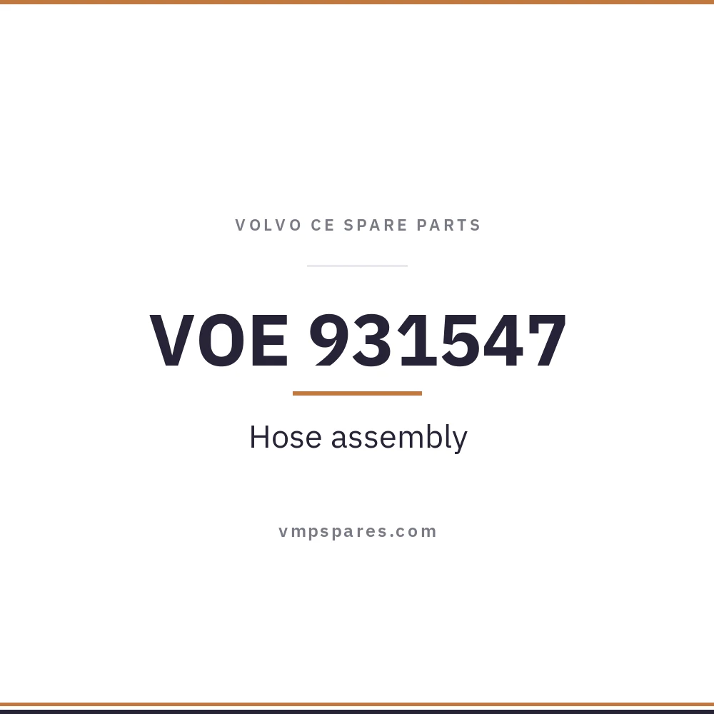 VOE 931547 – Hose assembly