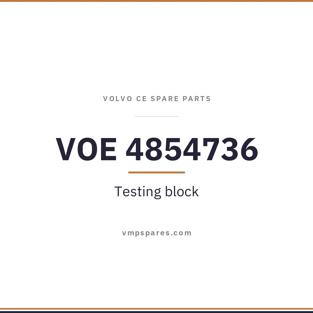 VOE 4854736 – Testing block