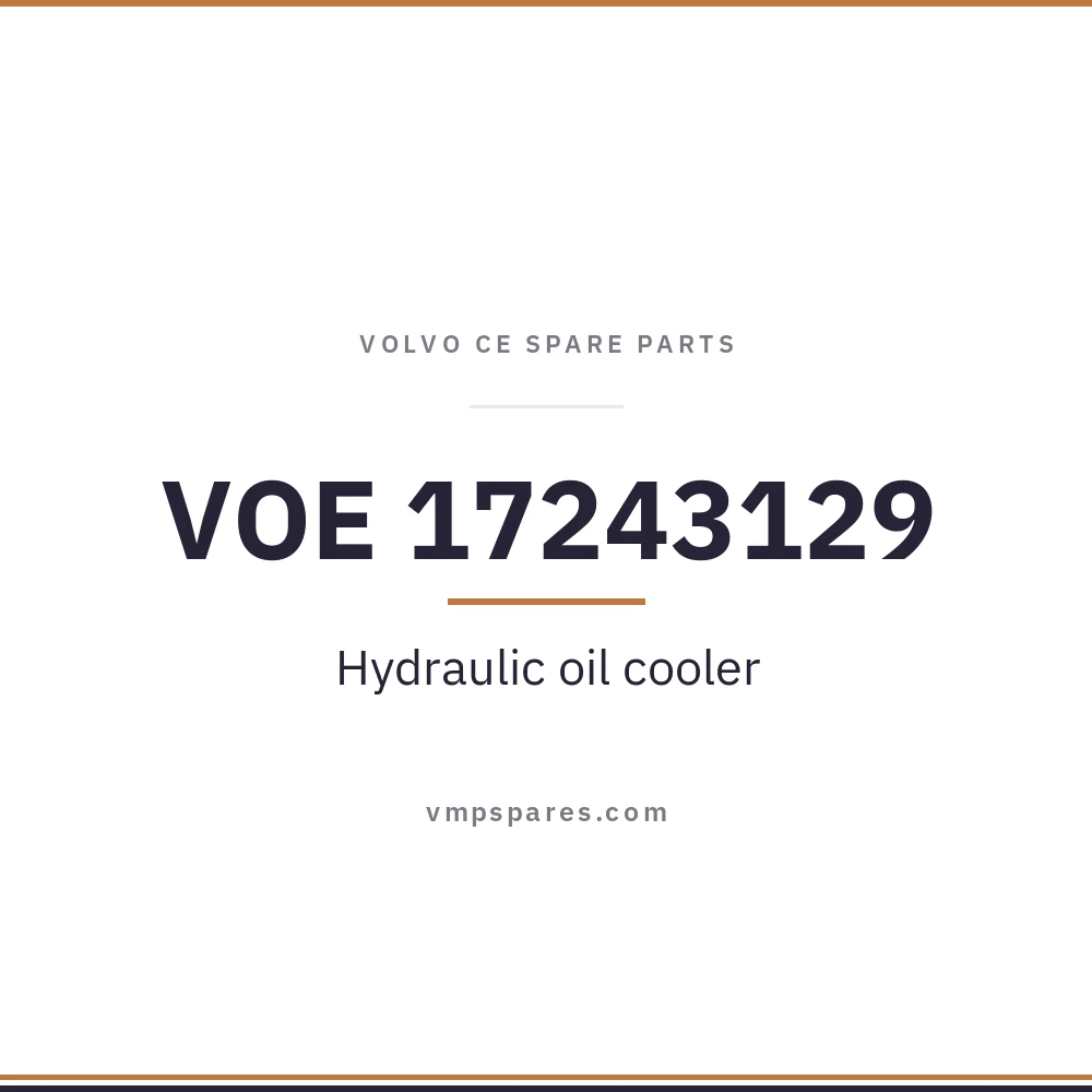 VOE 17243129 – Hydraulic oil cooler