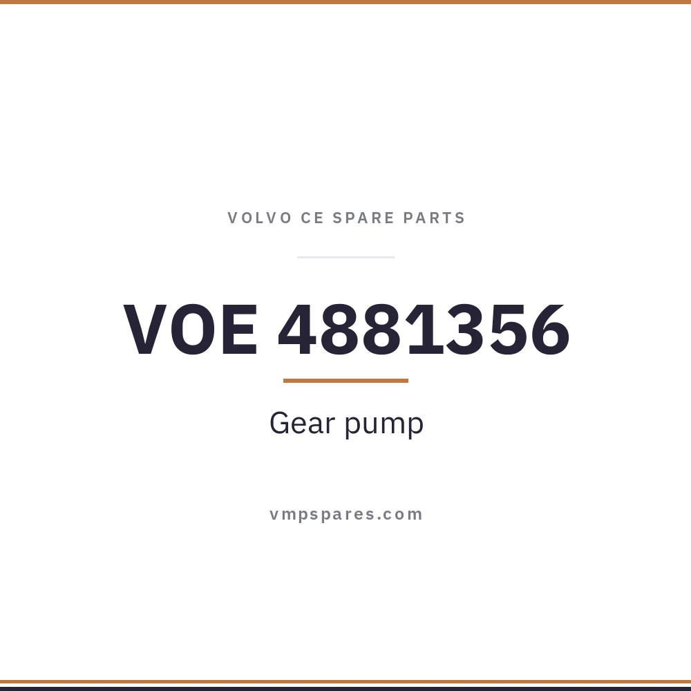 VOE 4881356 – Gear pump