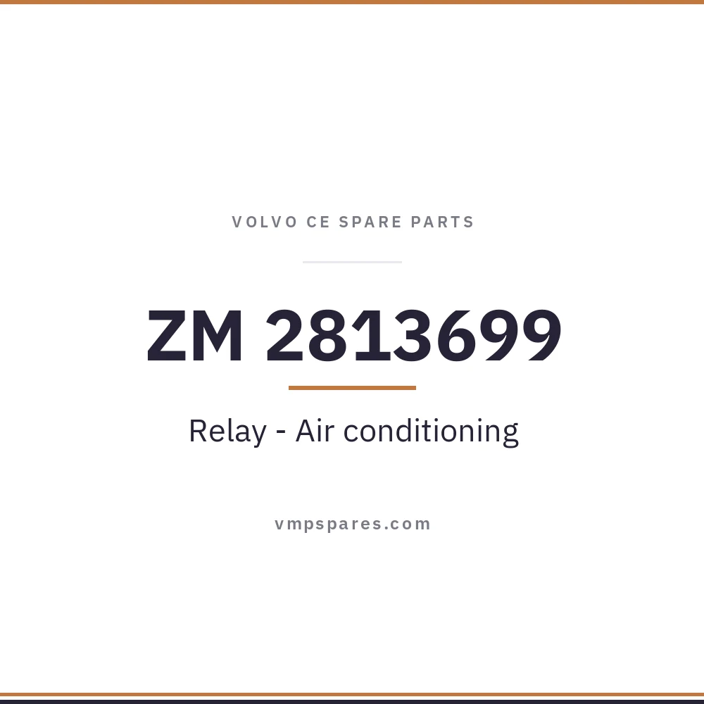 ZM 2813699 – Relay – Air conditioning