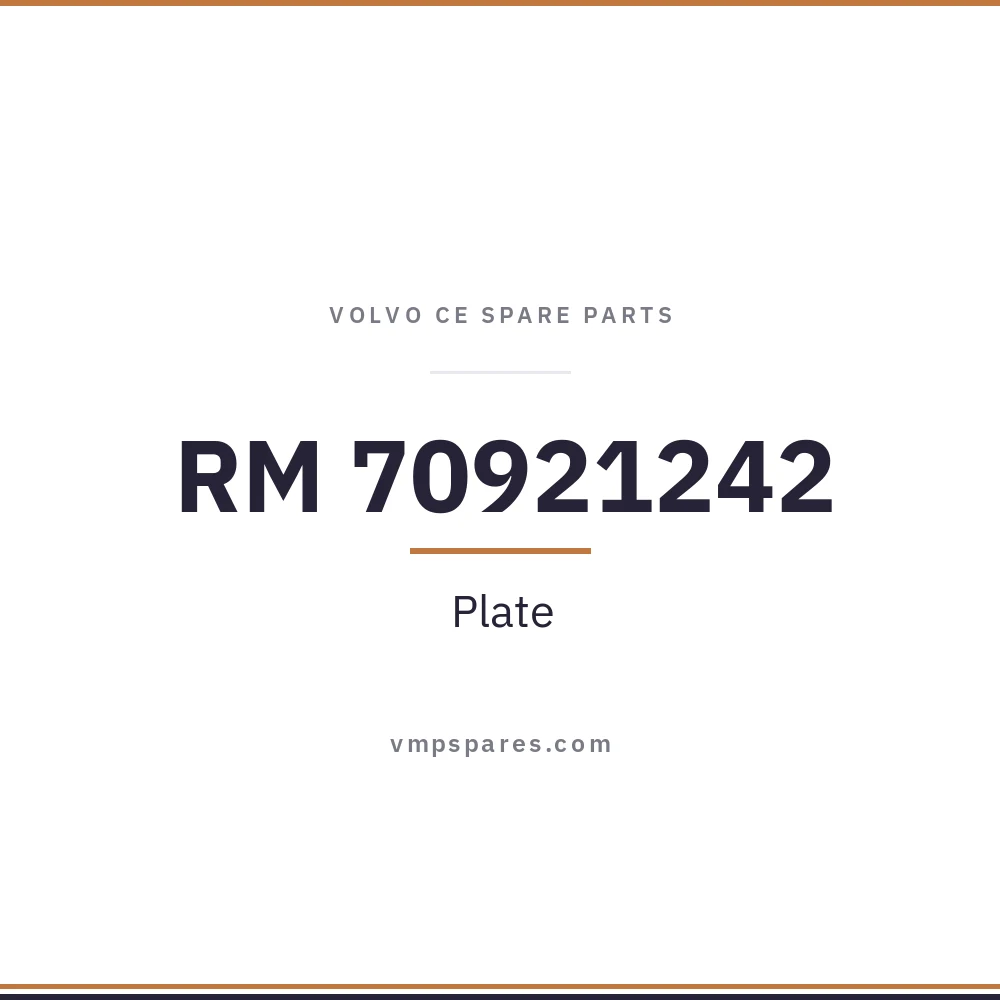 RM 70921242 – Plate