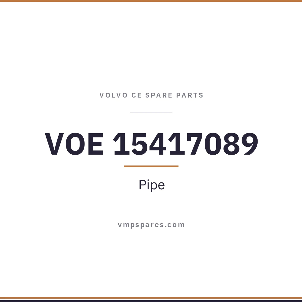 VOE 15417089 – Pipe