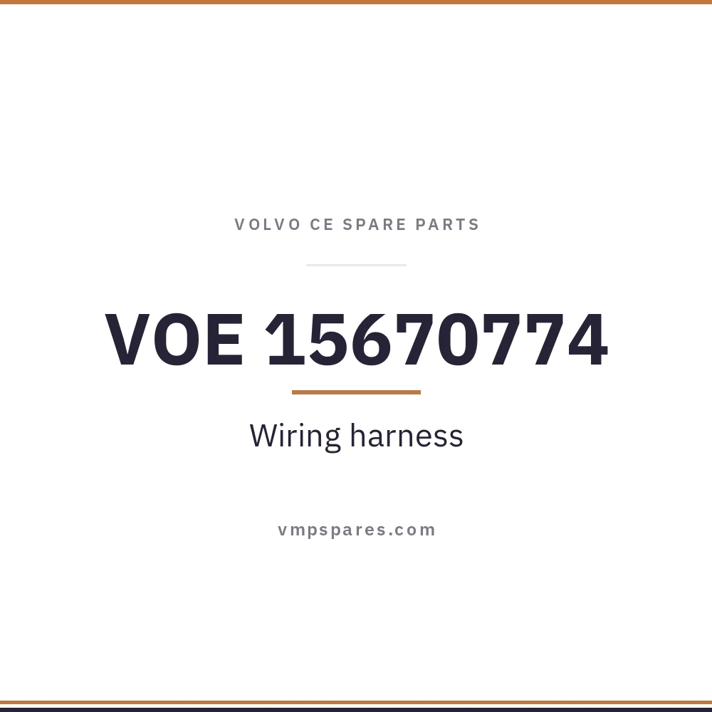 VOE 15670774 – Wiring harness