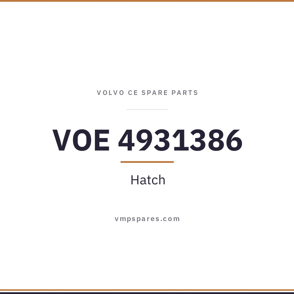 VOE 4931386 – Hatch