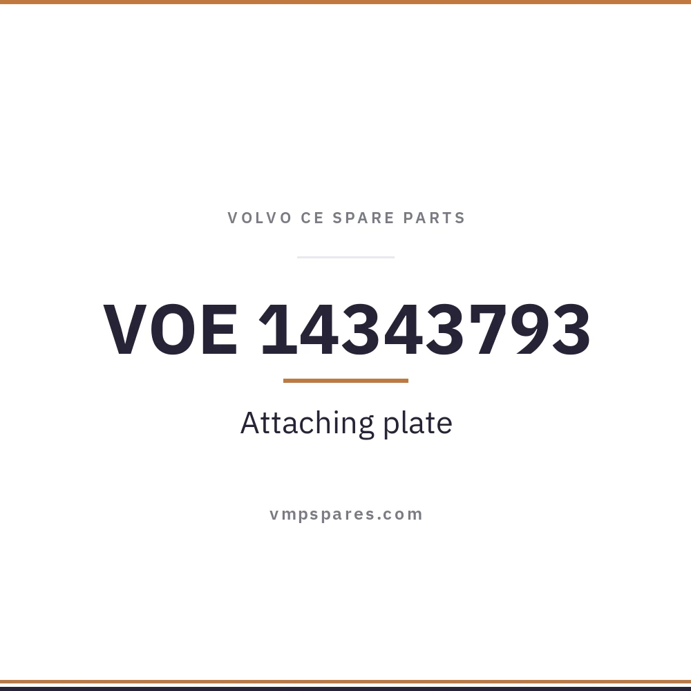 VOE 14343793 – Attaching plate